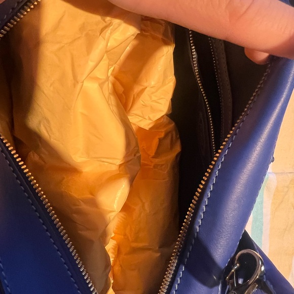 Tod's D styling bauletto Piccolo blue leather bag - Picture 4 of 4